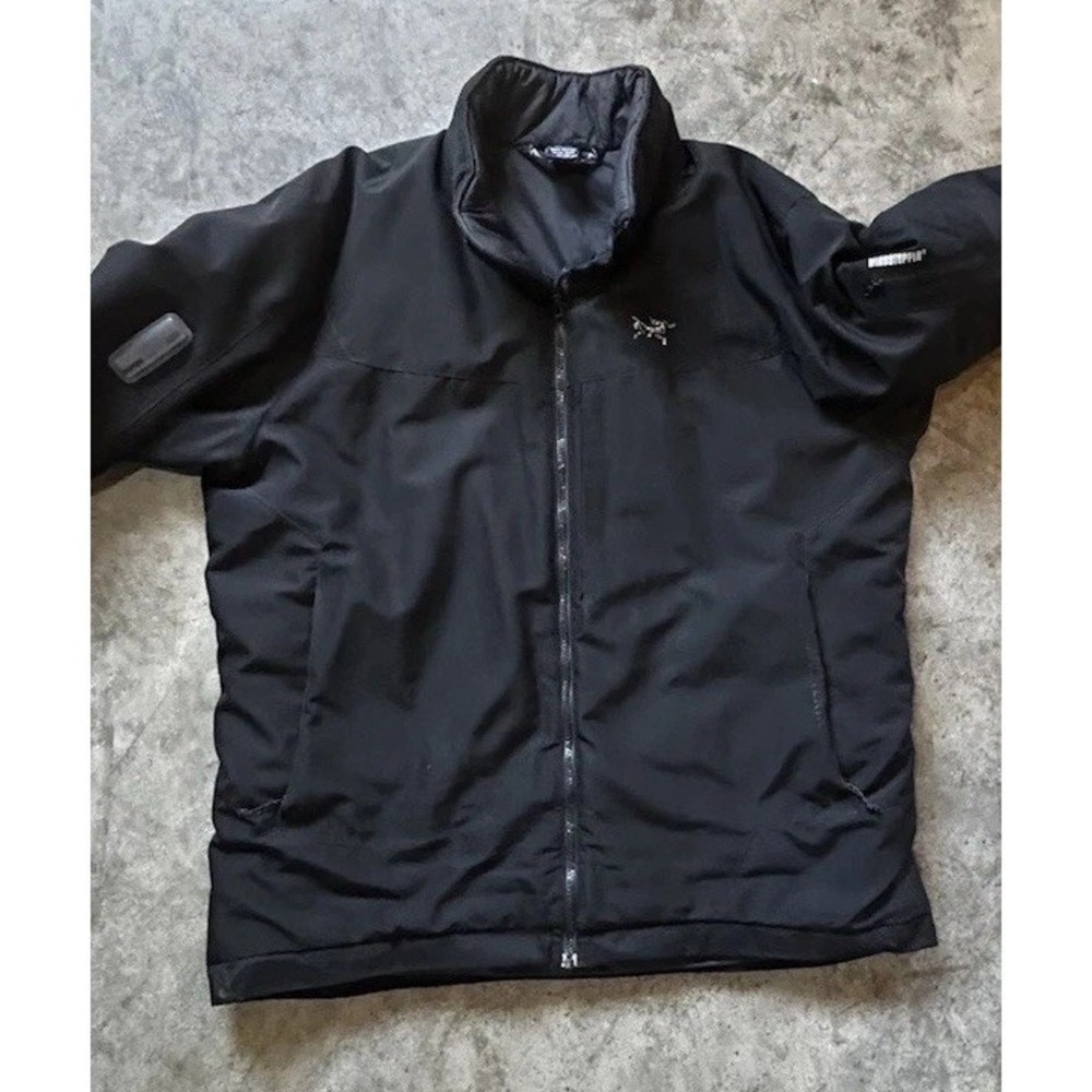 Vintage Arc'teryx AR Leaf Insulated Jacket Recco Rescue Wind Stopper Black - Picture 7 of 16